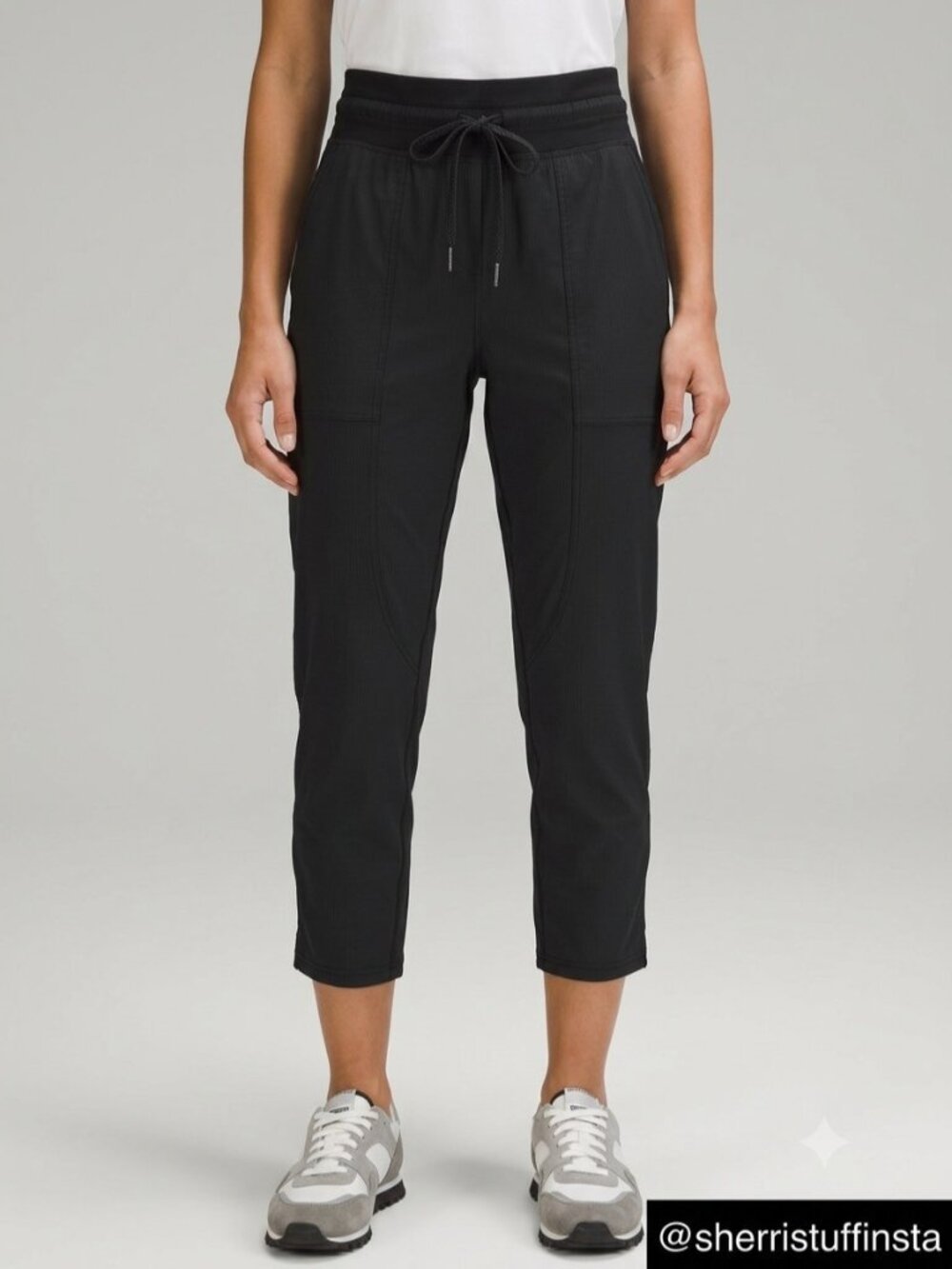 EXCELLENT Lululemon Dance Studio Mid Rise Crop 25" Pants Black Activewear 2
